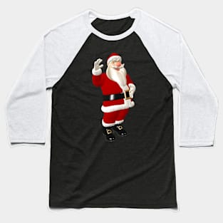 3D Santa Baseball T-Shirt